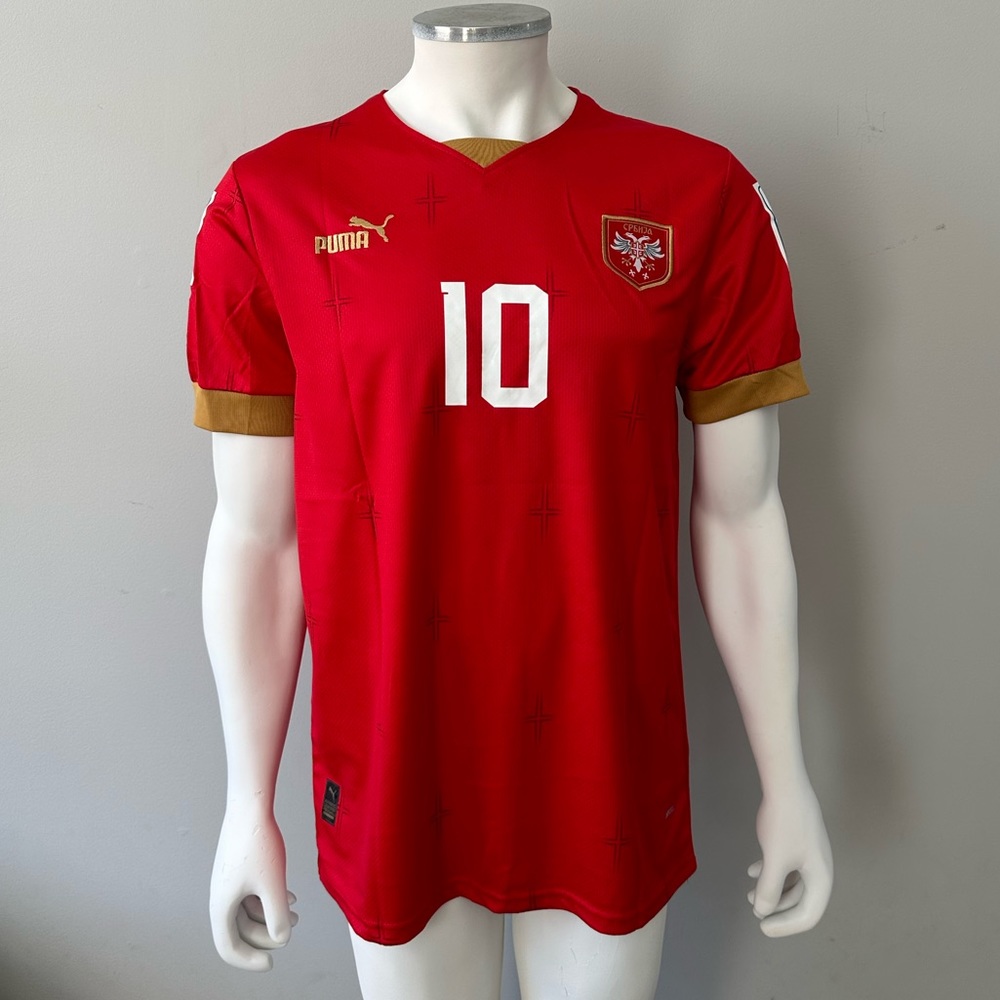 Dusan Tadic Serbia National Team World Cup 2022 PUMA New Men’s Soccer Jersey